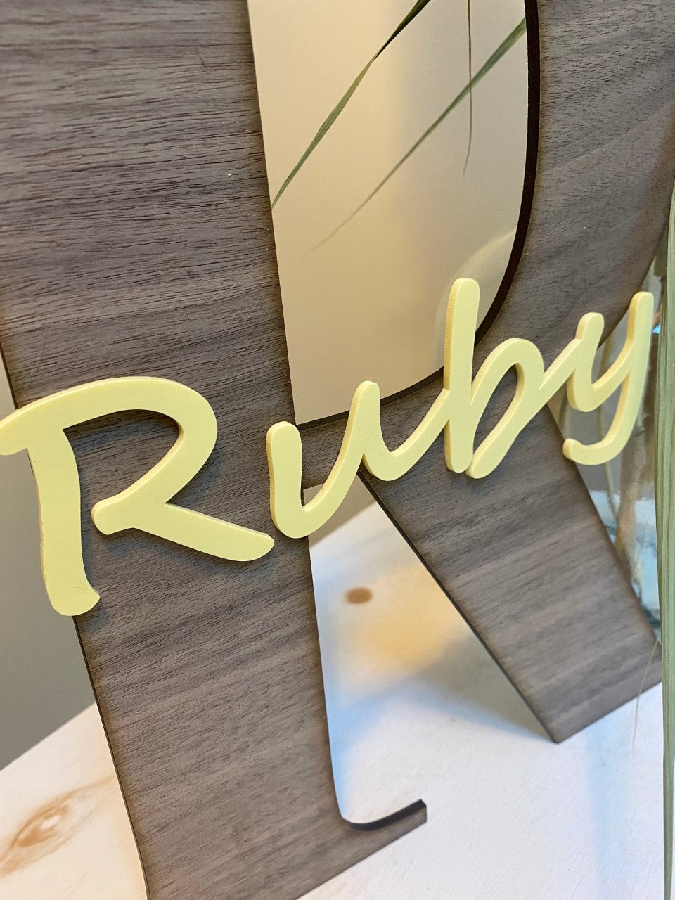 Large letter with name