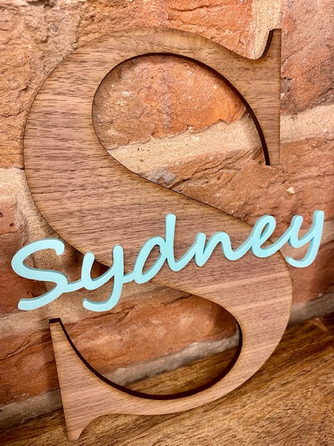Large letter with name