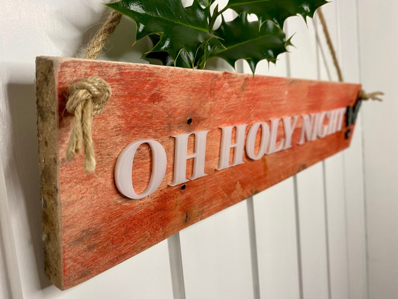 Rustic bespoke Christmas sign