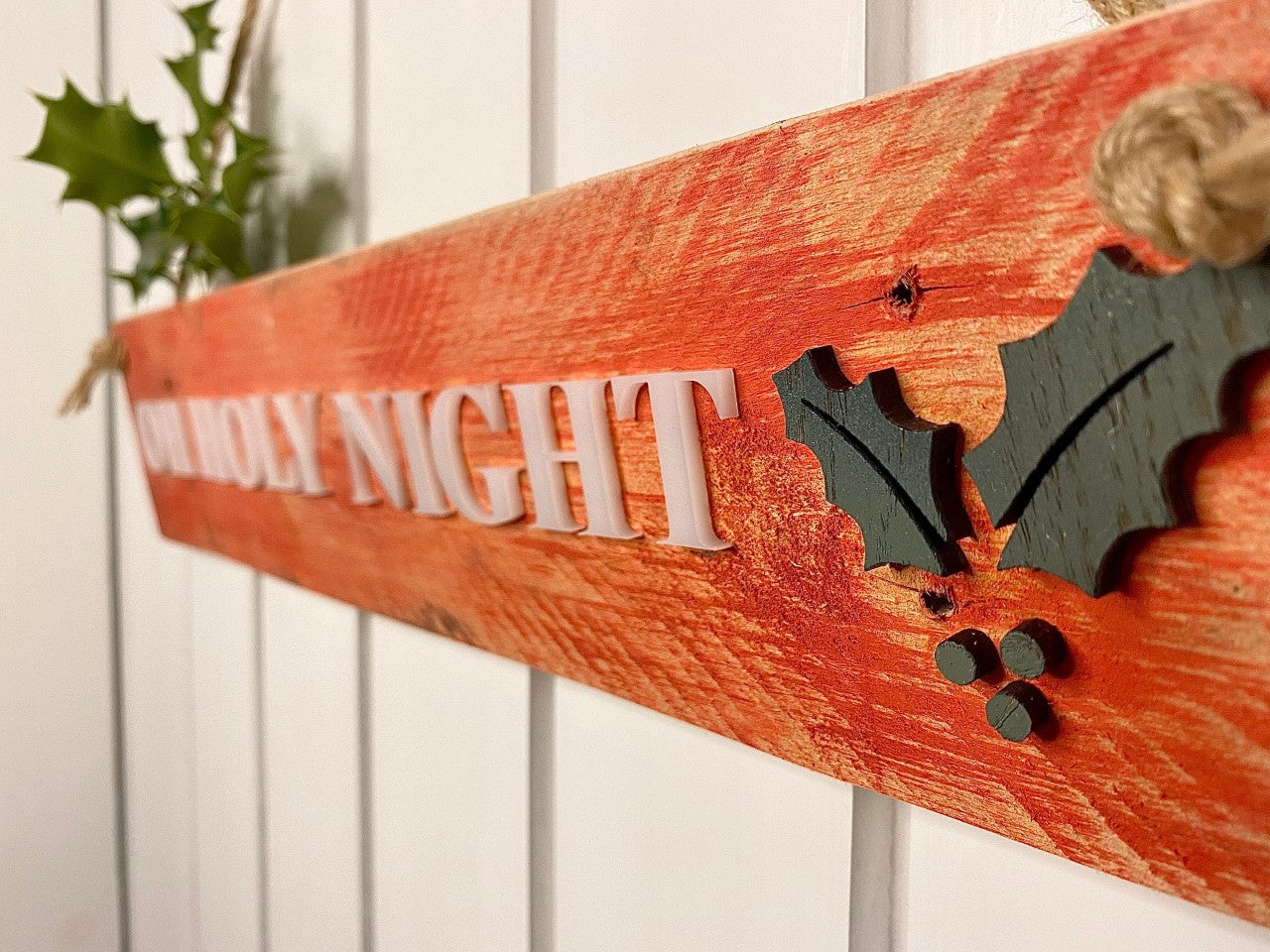 Rustic bespoke Christmas sign