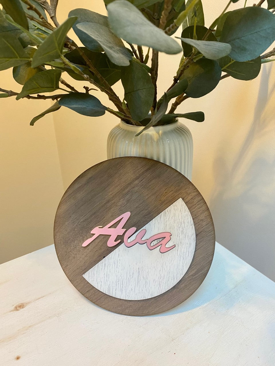 Inlayed name disc
