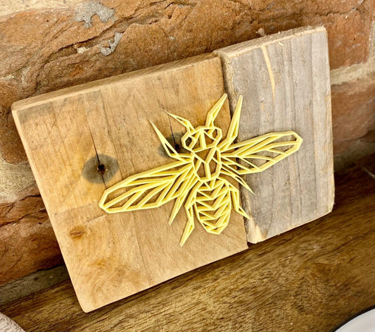 Rustic geometric Bee board