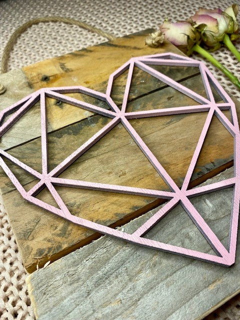 Geometric heart board