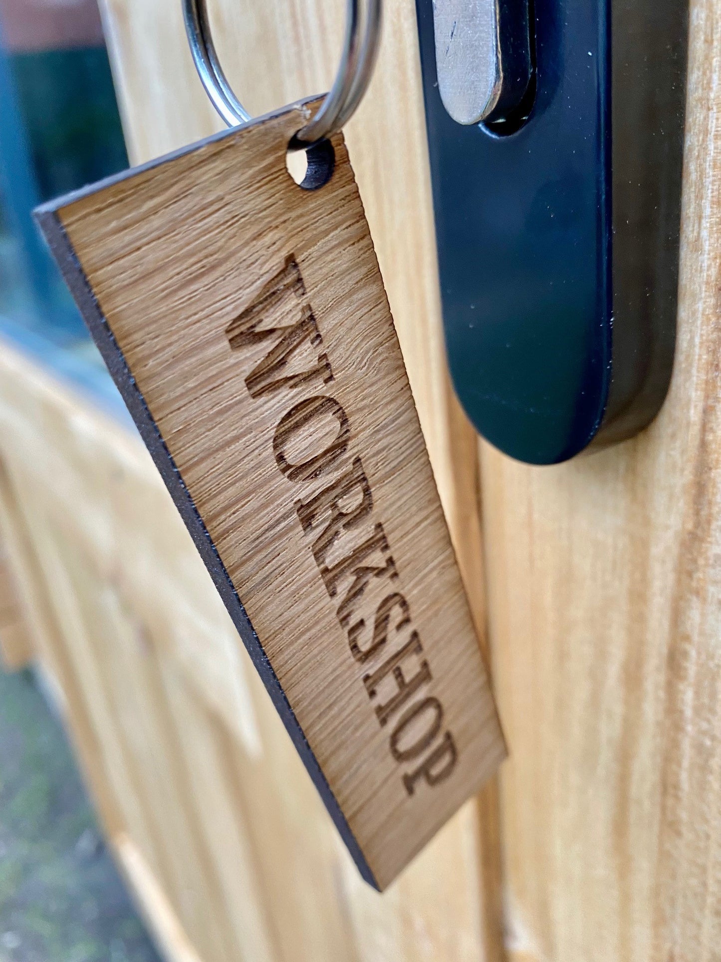 Wooden key ring