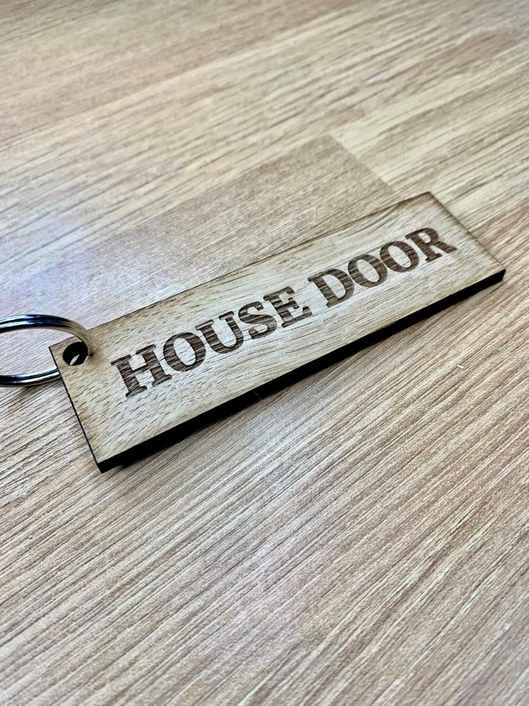 Wooden key ring