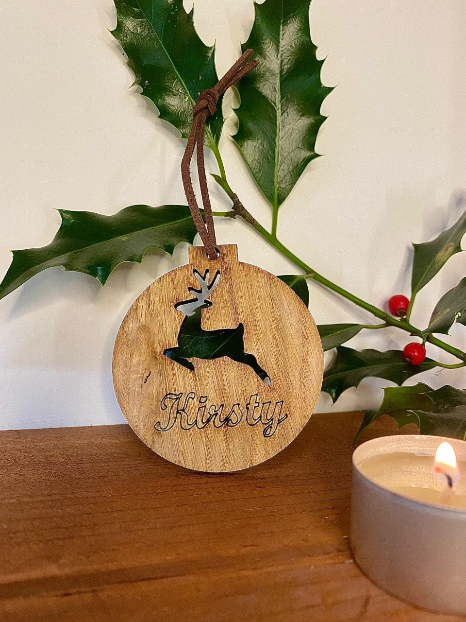 Bespoke reindeer bauble