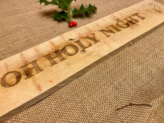 Rustic bespoke Christmas sign