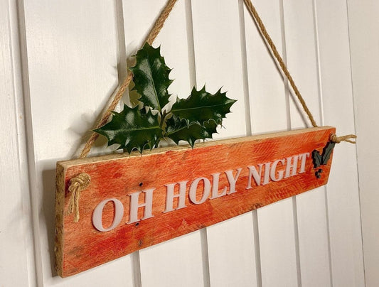 Rustic bespoke Christmas sign