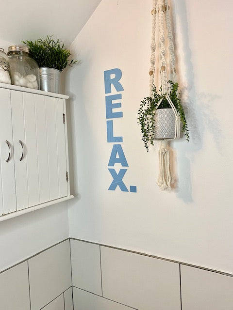 Bathroom wall word (Price per letter)