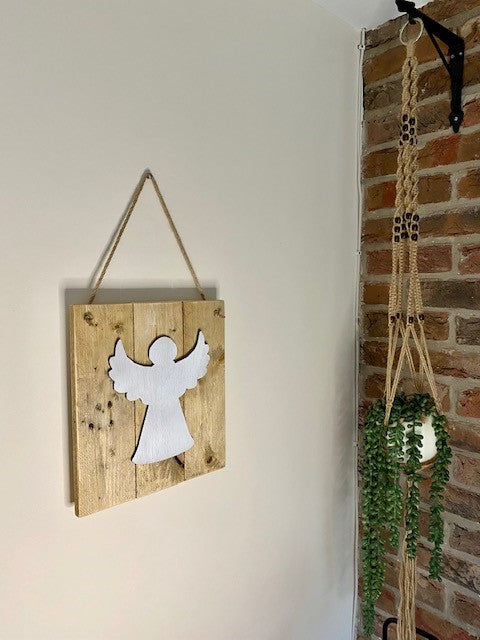 Rustic Christmas Angel board