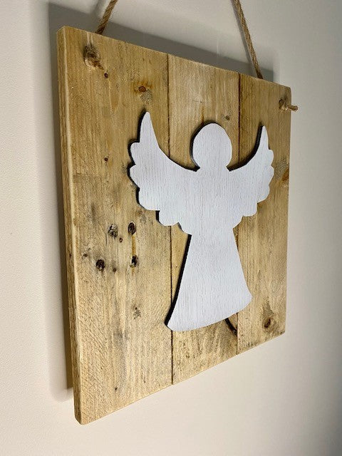 Rustic Christmas Angel board