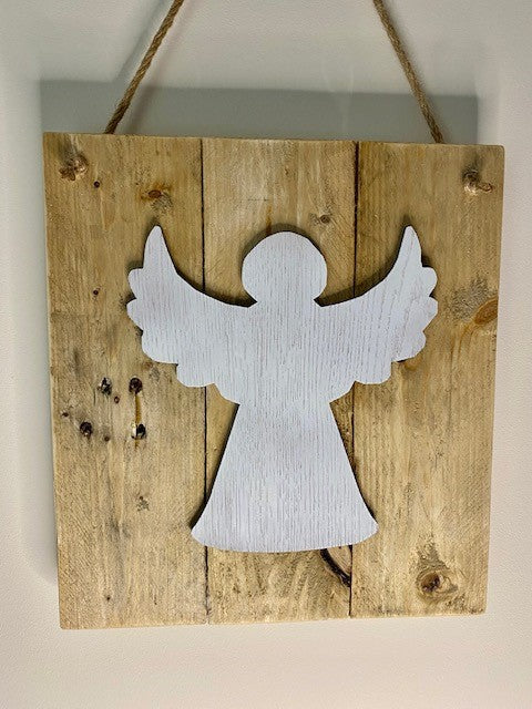 Rustic Christmas Angel board