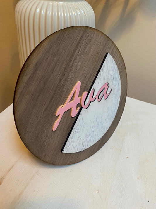 Inlayed name disc